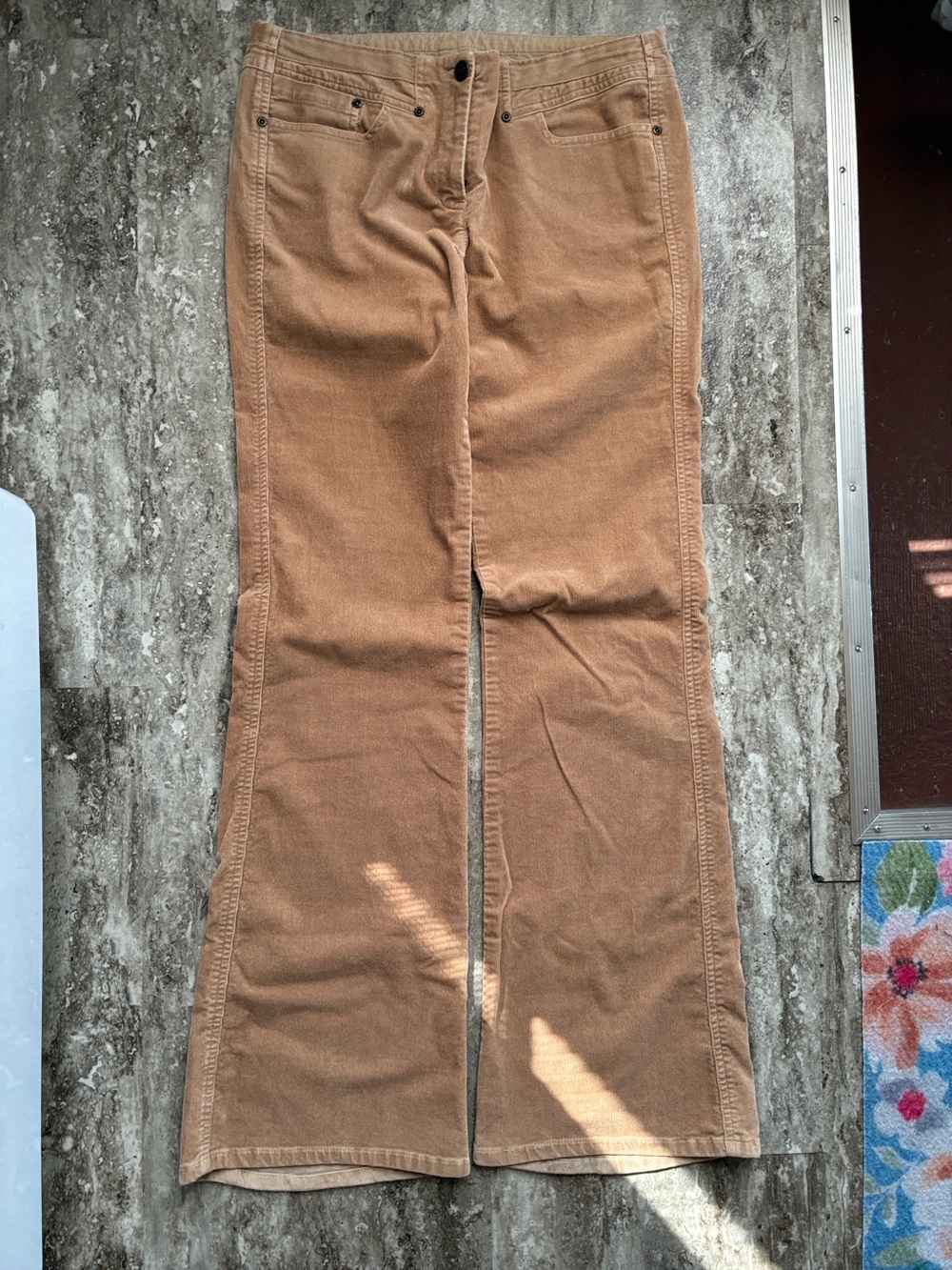 BCBG Maxazria Jeans Tan Corduroy Pants, 8, fair